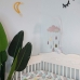 Kinderbed Mobiel Atmosphera Wolken Roze Hout MDF