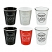 Set di 6 Tazze da Caffè 5five Simply Smart Bistrot Multicolore 110 ml