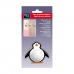 Arresto Inofix Porte Pinguino Adesivo Bianco/Nero PVC