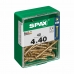 Caja de tornillos SPAX Tornillo de madera Cabeza plana (4,0 x 40 mm) (4 x 40 mm)