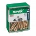 Eske med skruer SPAX Treskrue Flatt hode (4 x 45 mm) (4,0 x 45 mm)