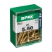 Коробка для винтов SPAX Yellox Деревянный Плоская головка 25 Предметы (5 x 50 mm)