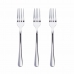 Set med dessertgafflar San Ignacio Natur SG7781 Glans 3 antal