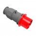 Pin plug EDM Red Aerial 16 A CETAC