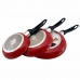 Set of pans San Ignacio Red Aluminium