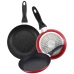 Set of pans San Ignacio Red Aluminium