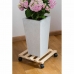 Blomsterpotte med Hjul Nature Naturell Grantre (35 x 35 x 7,4 cm)