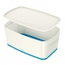 Caixa de Armazenamento Leitz MyBox WOW Com tampa Azul Pequeno Branco ABS 31,8 x 12,8 x 19,1 cm