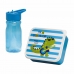 Picknickhouder met Fles Mondex Blauw Dinosaurus