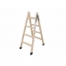 Opvouwbare ladder met 5 tredes Plabell Hout 139 x 31/51 cm