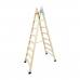 Opvouwbare ladder met 8 tredes Plabell bld-8 Hout 214 x 31/62 cm