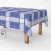 Toalha de mesa em rolo Exma Antimanchas Azul Aos quadrados Clássico 140 cm x 25 m