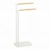 Free-Standing Towel Rack Andrea House ba72128 White Metal 30 x 20 x 78 cm