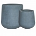 Set de pots de fleurs Samos Gris 60 x 60 x 60 cm (2 Unités)