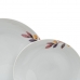 Louça Branco Multicolor Porcelana Folhas 1 cm 37 x 23 x 30 cm 18 Peças