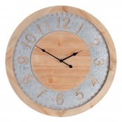 Orologio da parete legno scuro ø 60 cm