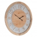 Reloj de Pared Natural Madera de abeto 60 x 4,5 x 60 cm