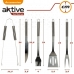 Utensílios para churrasco Aktive Silicone Aço inoxidável 12 Unidades 7,5 x 35 x 1,9 cm (5 Peças)