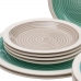 Tableware Blue Green Stoneware 1 cm 37 x 23 x 30 cm 18 Pieces