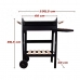 Kullgrilling med Hjul Aktive Emaljert metall 100,5 x 88,5 x 40 cm Svart