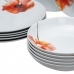 Evőeszközök 18 Darabok Porcelán 1 cm Pipacs