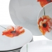 Serviesset Wit Multicolour Porselein Papaver 1 cm 37 x 23 x 30 cm 18 Onderdelen