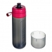 Botella con Filtro de Carbono Brita Fill&Go Active Negro Rosa 600 ml