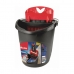 Mopa Fregona con Cubo de Doble Acción Vileda Ultramax Mop Set Negro Rojo Microfibras