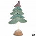 Árbol de Navidad Terciopelo Turquesa 16 x 55 x 29 cm (4 Unidades)