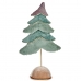 Kerstboom Fluweel Turkoois 16 x 55 x 29 cm (4 Stuks)