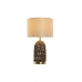 Bordlampe Home ESPRIT Brun Beige Gylden 50 W 220 V 33 x 33 x 56 cm