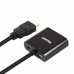 Adaptér HDMI na VGA s Audio Unitek Y-6333 Čierna