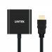 Adaptador HDMI para VGA com Áudio Unitek Y-6333 Preto