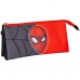 Malas para tudo triplas Spider-Man Vermelho Preto 22,5 x 2 x 11,5 cm