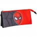 Trostruka pernica Spider-Man Crvena Crna 22,5 x 2 x 11,5 cm