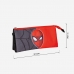 Τριπλή Κασετίνα Spider-Man Κόκκινο Μαύρο 22,5 x 2 x 11,5 cm