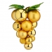 Bola de Natal Uvas Dourado Plástico