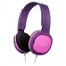 Cuffie Philips Rosa Con cavo Per i bambini