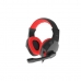 Auriculares com microfone Genesis NSG-1437 Preto Vermelho/Preto