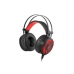 Auriculares com microfone Genesis NEON 360 Vermelho Preto