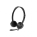 Auriculares com microfone Natec Canary Preto