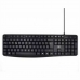 Keyboard Ewent EW3001 Black Spanish Qwerty