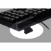 Tastatur Activejet K-3255 Schwarz Schwarzweiß QWERTY