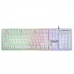 Keyboard Mars Gaming MK220  RGB White Spanish Qwerty