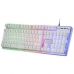 Keyboard Mars Gaming MK220  RGB White Spanish Qwerty