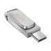 Memoria USB SanDisk Ultra Dual Drive Luxe Acciaio 256 GB (1 Unità)