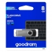 USB flash disk GoodRam UTS2 USB 2.0 Černý Stříbřitý 8 GB (1 kusů)