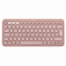 Draadloos toetsenbord Logitech Pebble Keys 2 K380s Qwerty Spaans Roze