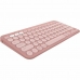 Draadloos toetsenbord Logitech Pebble Keys 2 K380s Qwerty Spaans Roze