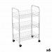 Carrello per Verdure Confortime Argentato Metallo 40 x 26 x 62 cm (6 Unità)